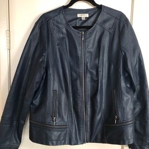 Faux leather jacket
